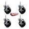 Service Caster 4 Inch Phenolic Wheel Swivel 34 Inch Threaded Stem Caster Set with Brake SCC SCC-TS20S414-PHS-TLB-34212-4 - alternate 3